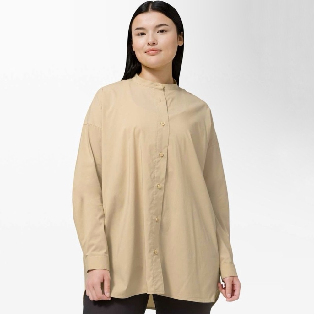 Lululemon |‎ All Days Shirt in Trench Size 10